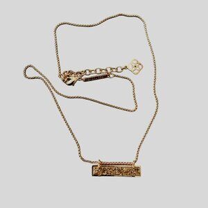Kendra Scott Rose Gold Leanor Drusy Stone Pendant Necklace